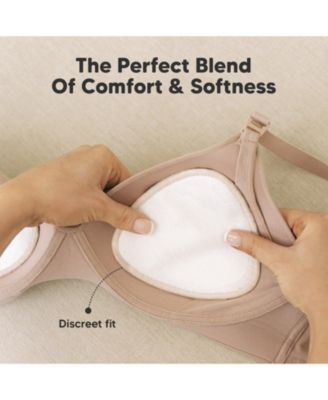 14pk Organic Nursing Pads, Reusable Nipple Pads for Breastfeeding, Washable Breast Pads + Wash Bag