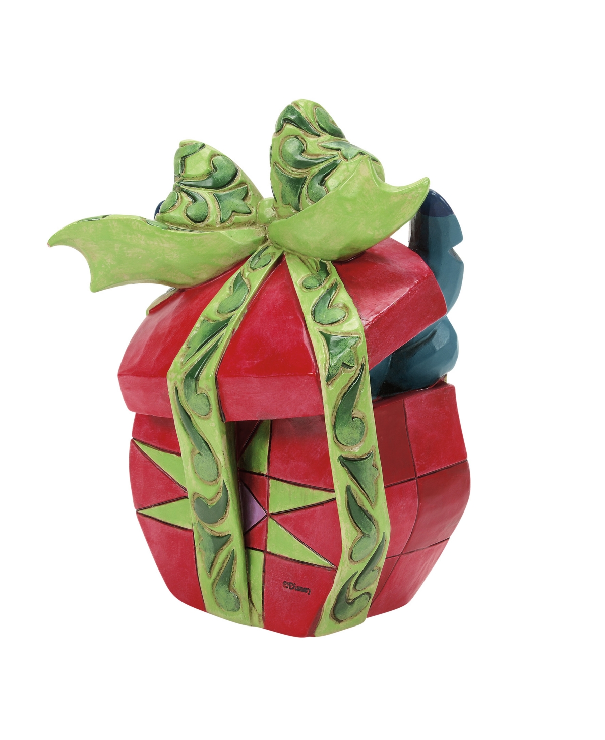 Jim Shore Stitch Tearing Present Figurine In Multi