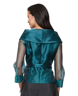 Women's Organza 3/4-Sleeve Blouse