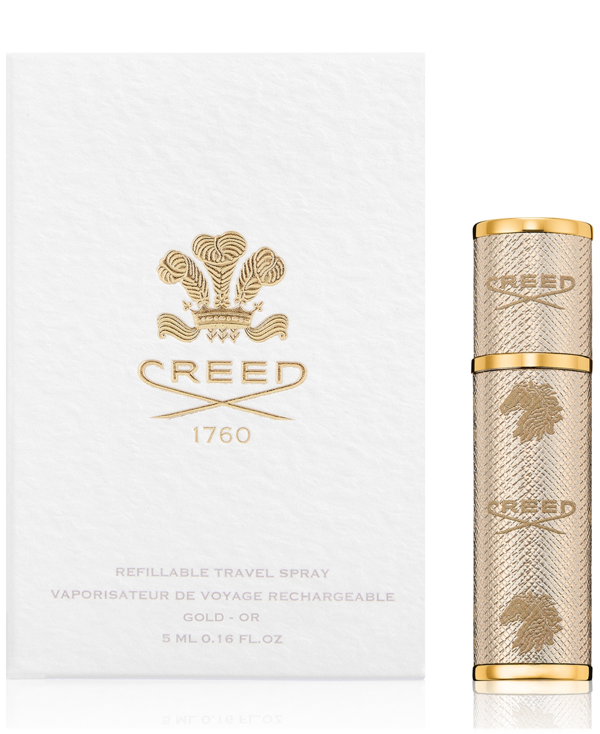 Creed Leather Refillable Travel Atomizer In Transparent