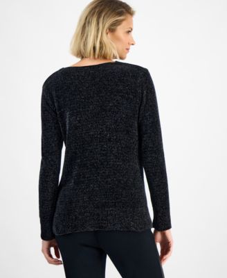 Women's Cowl-Neck Chenille Sweater, Macy's Exclusive