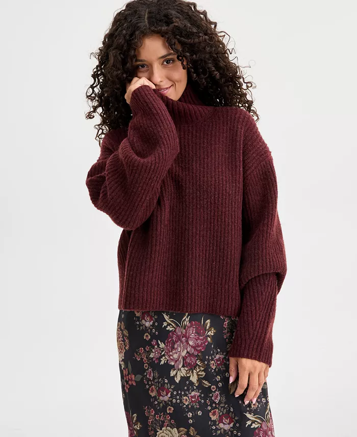 Women's Ribbed Mock-Neck Sweater - thumbnail 6