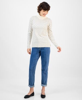 Women's Long-Sleeve Turtleneck Sweater, Created for Macy's