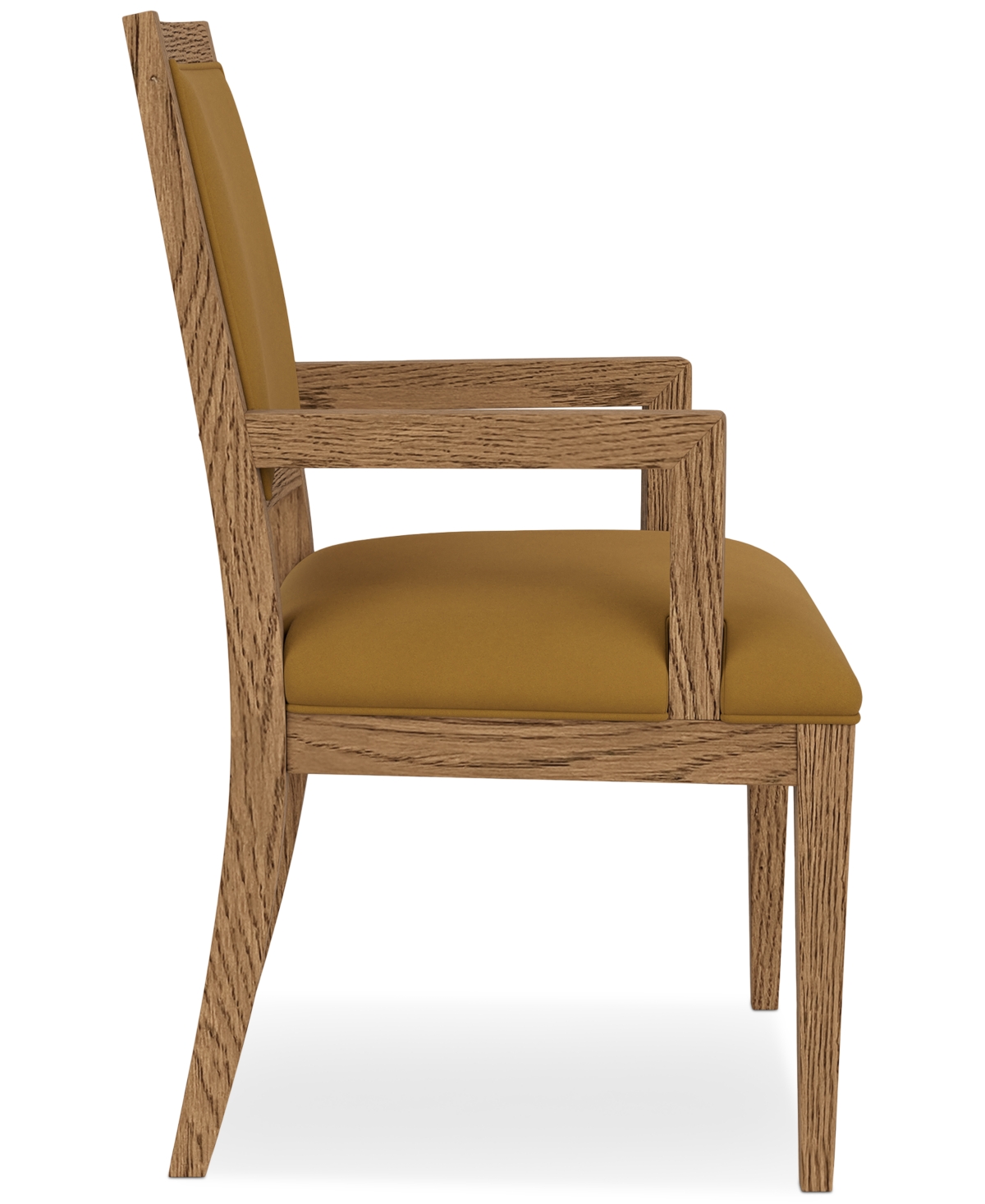 Macy's Everleigh Upholstered Back Arm Chair In Brown