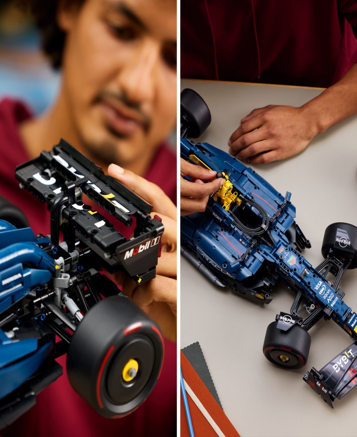 Lego Technic Oracle Red Bull Racing Rb20 F1 Car Model Kit For Adults 42206, 1639 Pieces In Blue