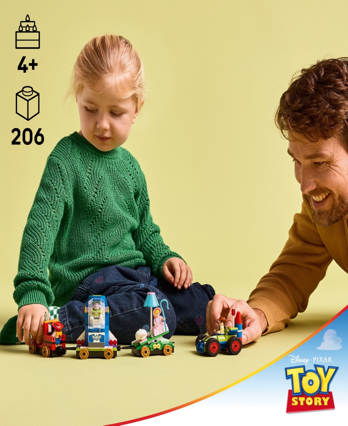 Lego Disney And Pixar Toy Story Celebration Train And Remote-control Car 43264 Toy Set, 206 Pieces In Multi