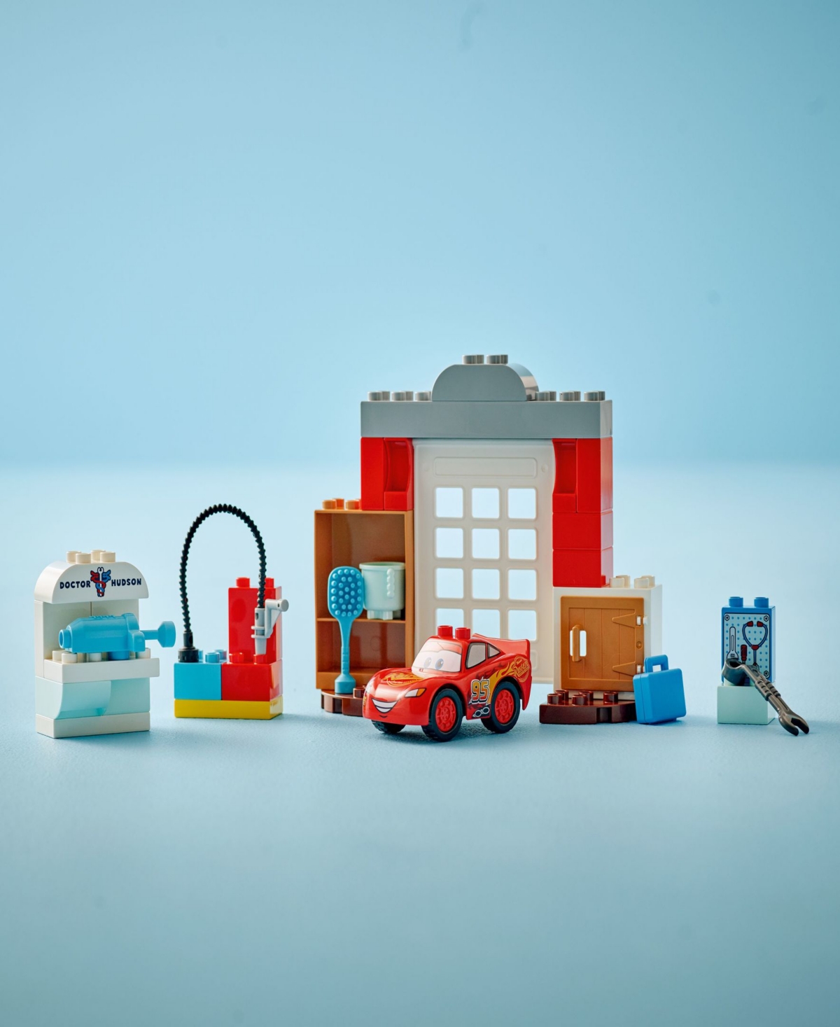 Lego Duplo Disney Mcqueen's Visit To Doc's Garage 10456 Toy Building Set, 35 Pieces In Multi
