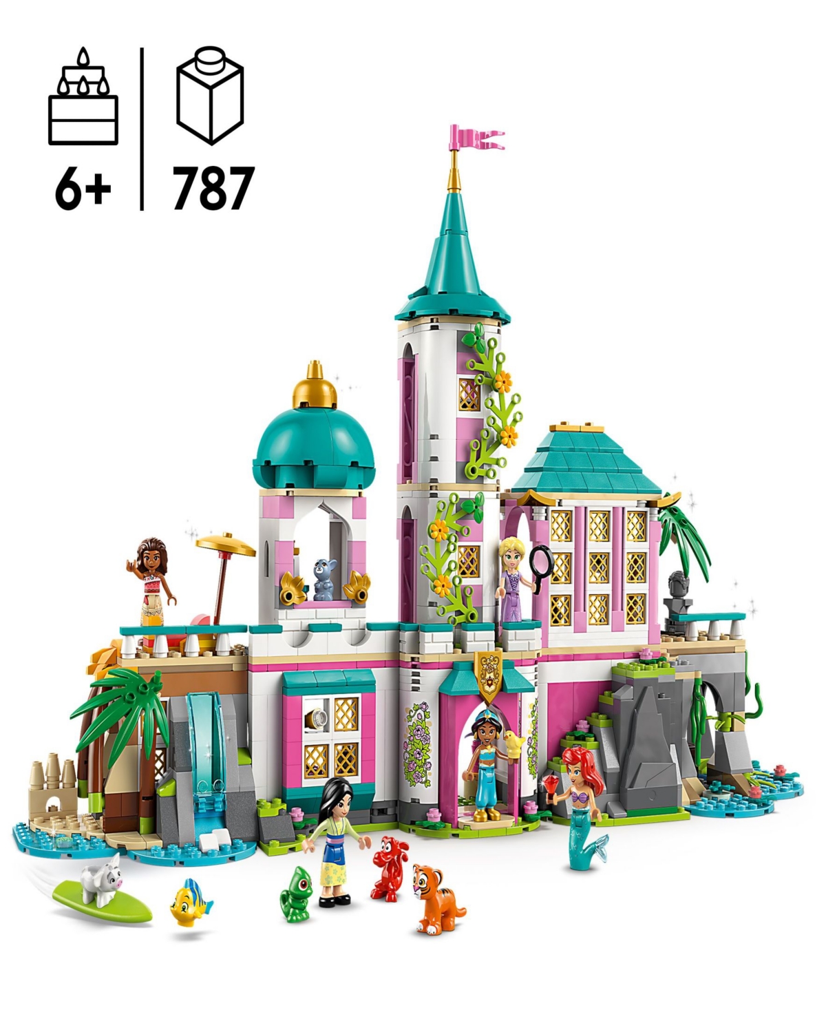 Lego Disney Princess Castle Royal Pets 43267 Toy Building Set, 787 Pieces