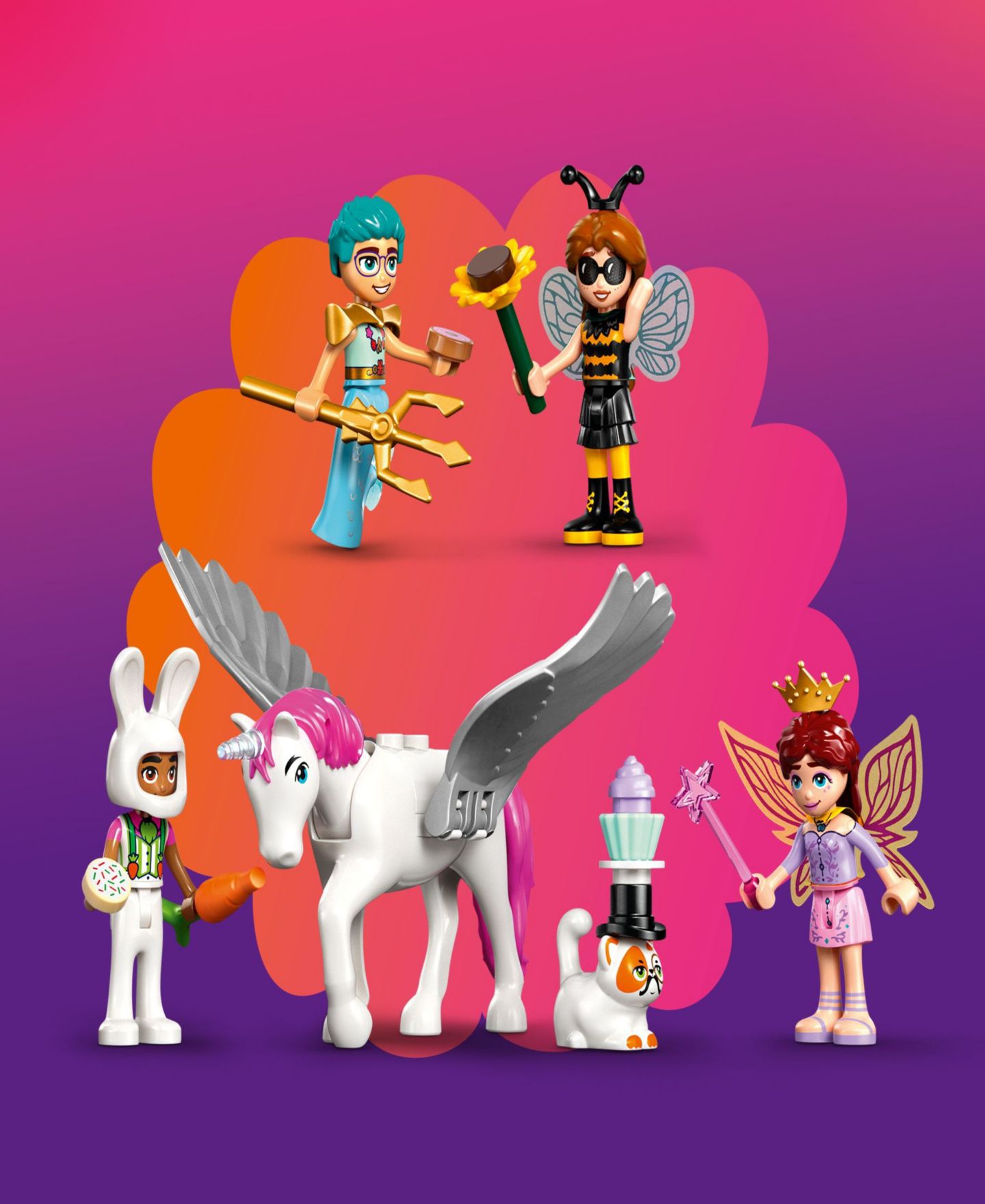 Детский конструктор LEGO Friends Costume Party with Unicorn Fairy 42661 Toy Building Set, 261 Pieces — фото 4
