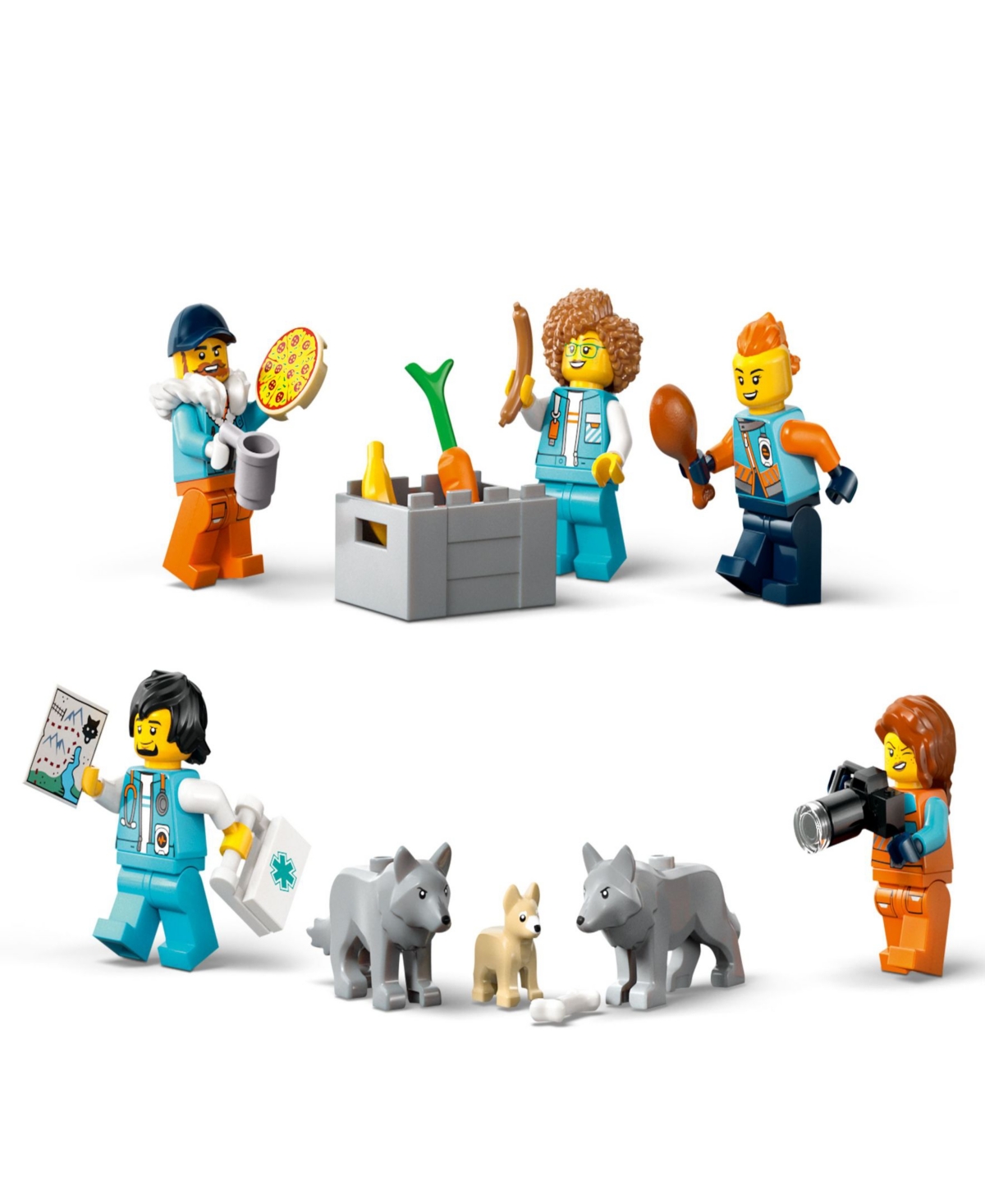 Lego City Arctic Explorer Science Lab Truck 60471 Toy Building Set, 1064 Pieces In Blue