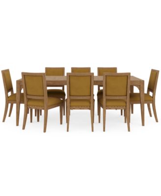 Everleigh 9-Pc. Set (Table & 8 Upholstered Back Side Chairs)
