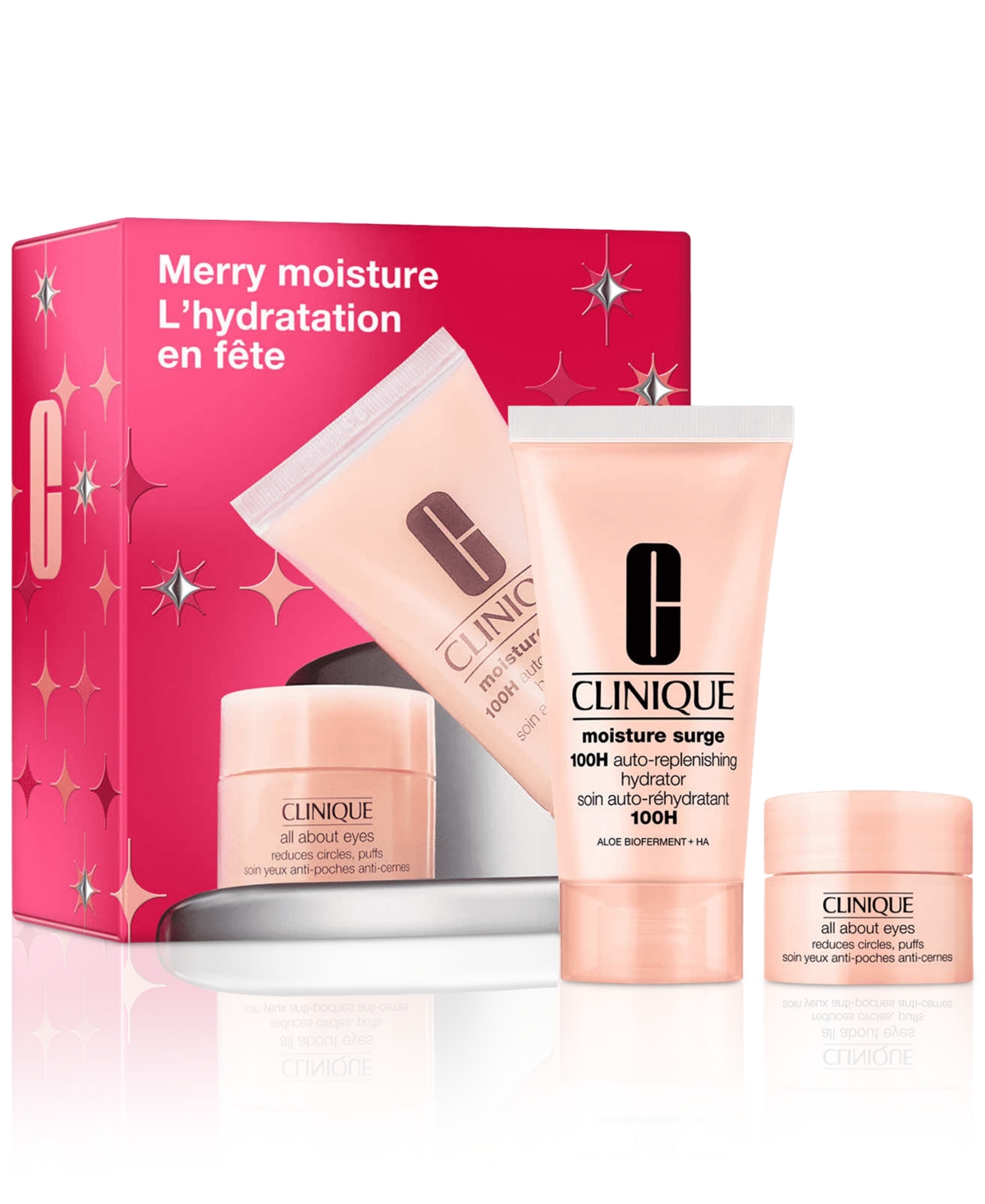 Clinique 2-pc. Merry Moisture: Moisture Surge Mini Skincare Set In Transparent