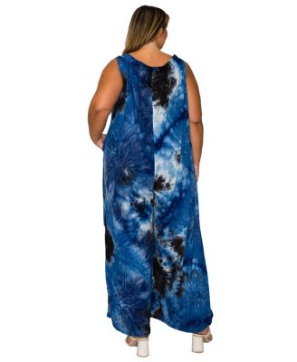 Women's Plus Size Pax Tie Dye Pocket Jumpsuit