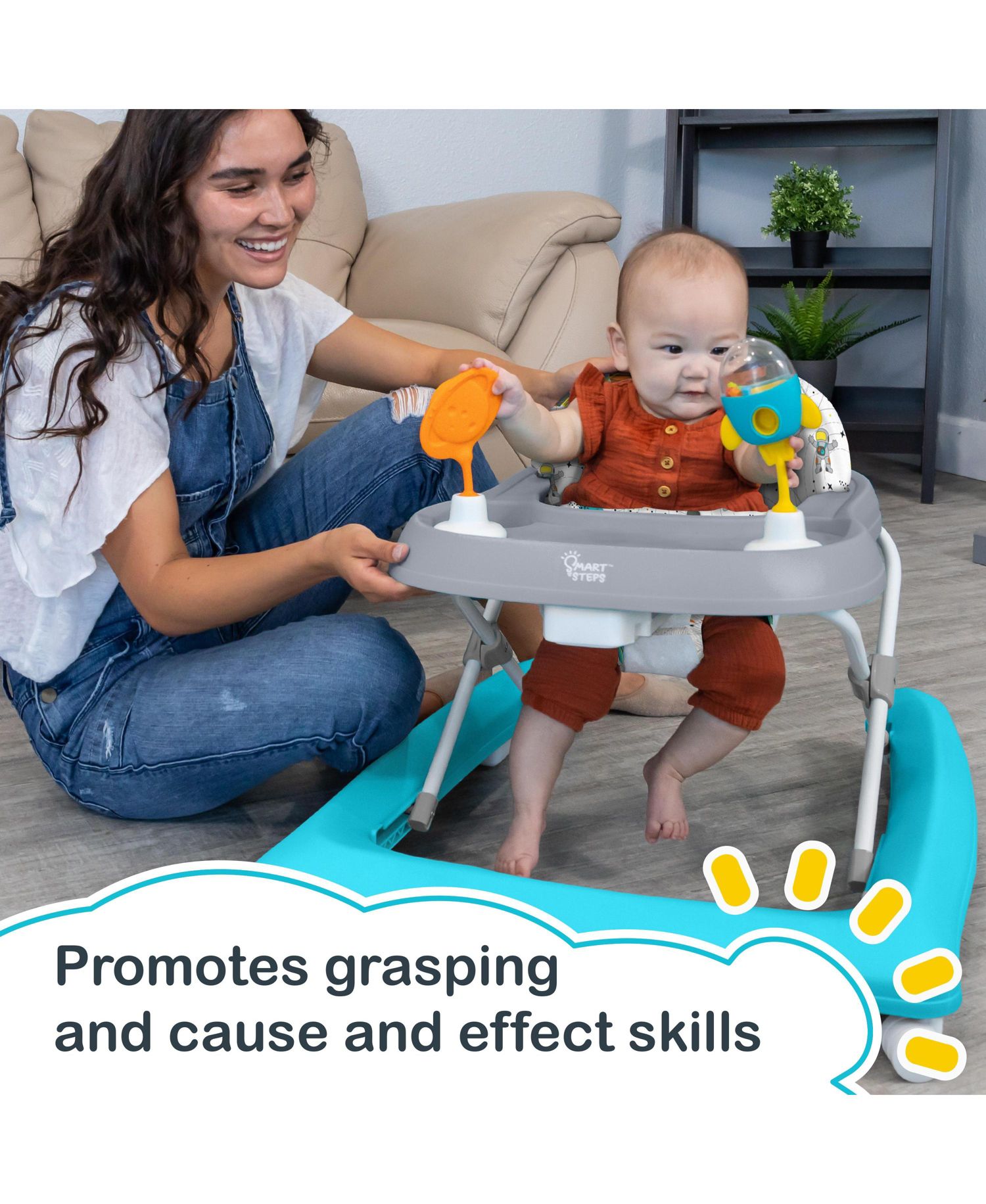 Smart Steps Trend Activity Walker - Space Walk Navy