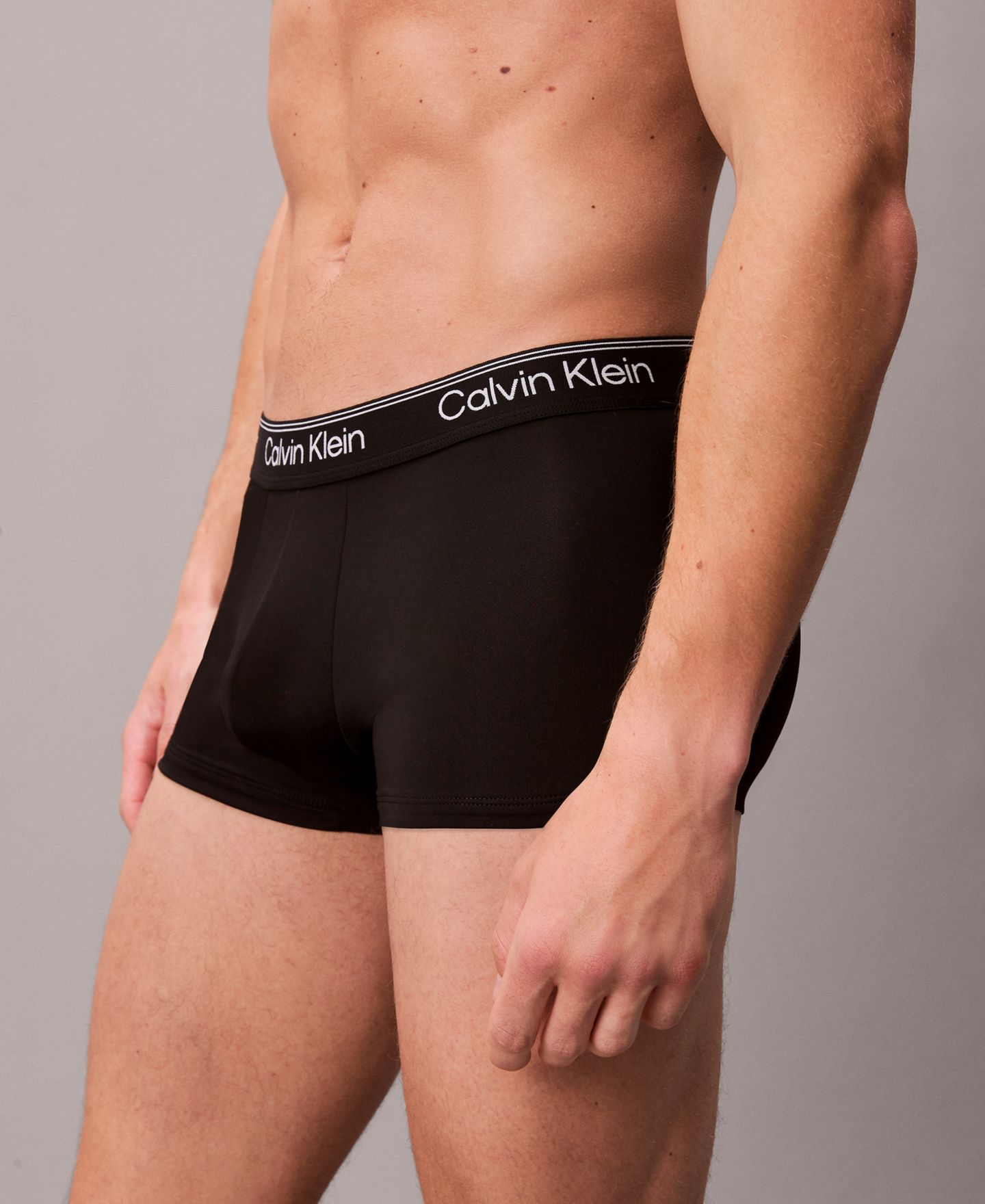Бельё Micro для мужчин, низкая посадка, стрейч, 3 шт. — Calvin Klein, цвет: Чёрный — фото 4