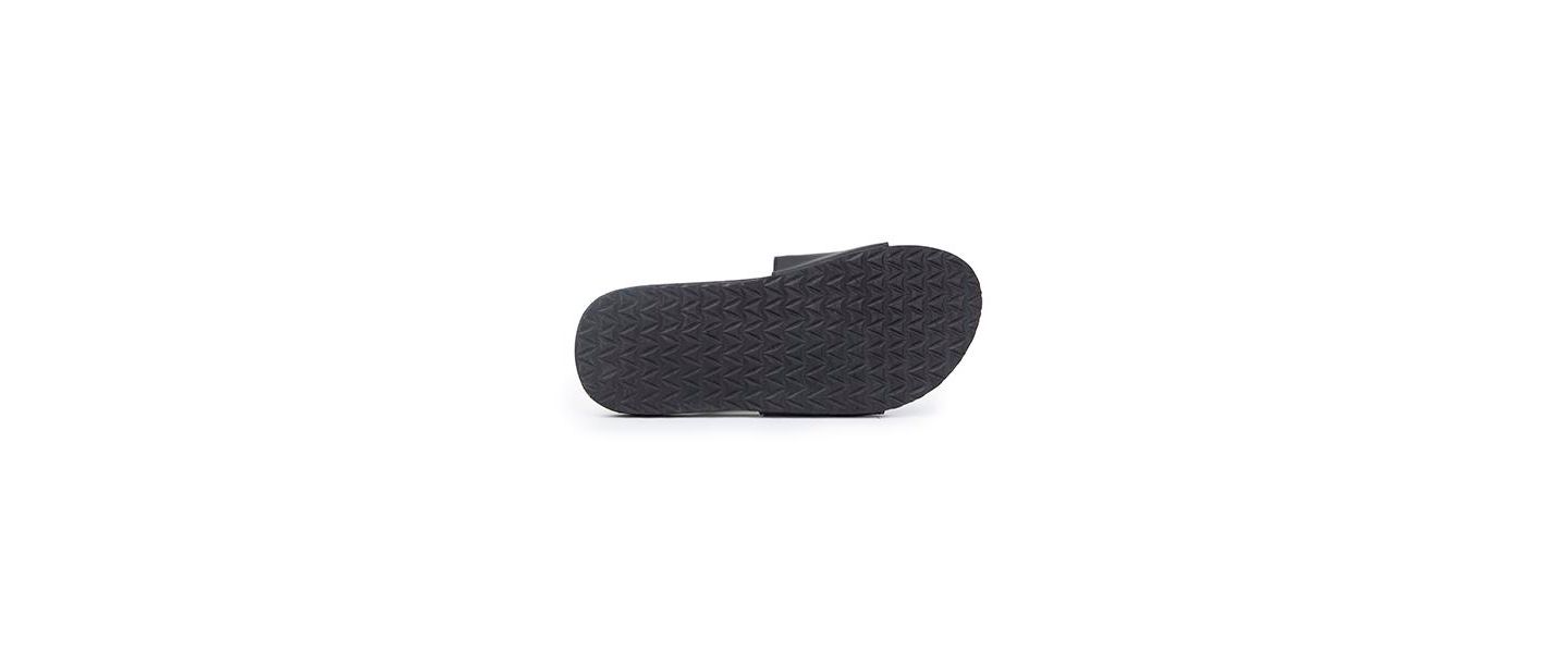 Сандалии Feelgoodz Unisex Banyan Rubber Spa/Shower Slide, цвет: Чёрный — фото 5