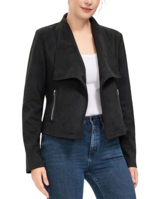 Women's kimi + kai Faux Suede Open Front Jacket