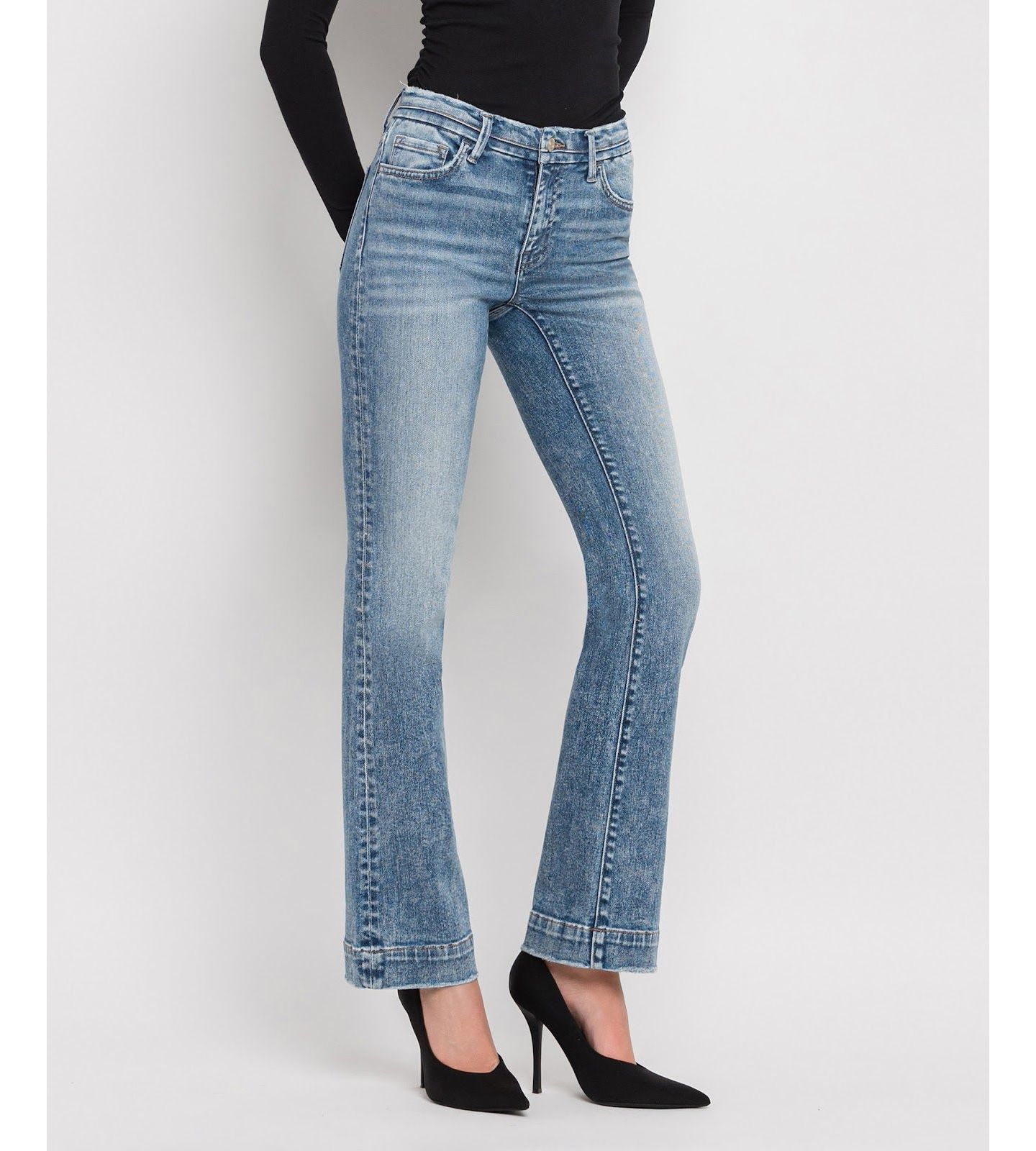 Женские джинсы Vervet Mid Rise Bootcut, цвет: Синий — фото 2