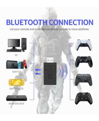 Wireless USB Bluetooth Controller Adapter for Nintendo Switch OLED, Switch LITE, PS5, PS4, Xbox One, PC, STEAM