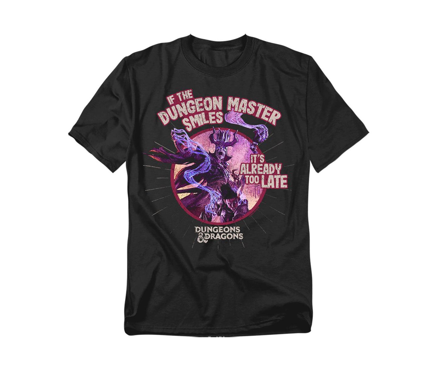 Мужская футболка D&D Big & Tall Dungeons And Dragons Dungeon Master Smiles, цвет: Чёрный — фото 1