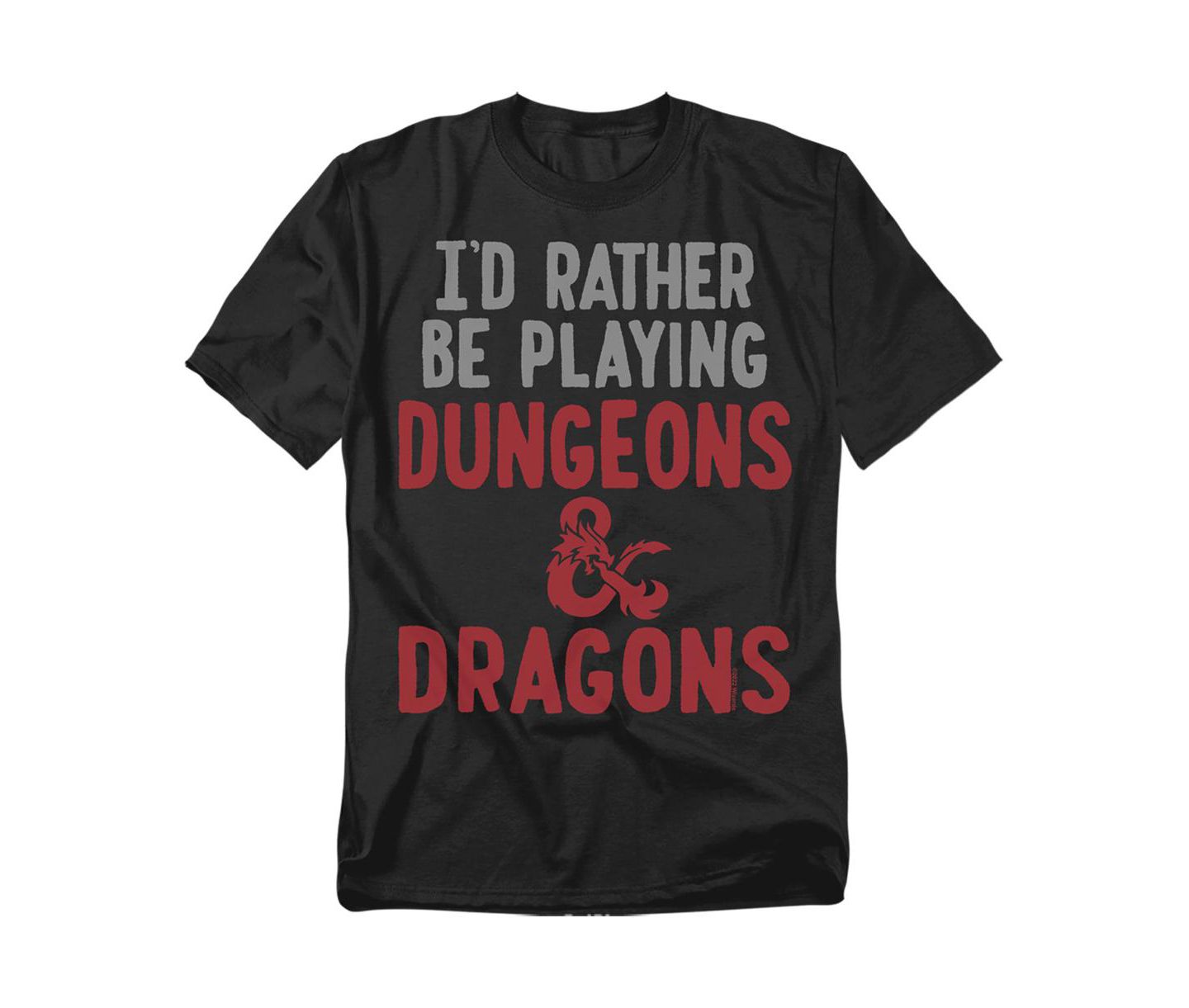 Мужская футболка D&D Dungeons And Dragons Rather Be Playing DD, цвет: Чёрный — фото 1