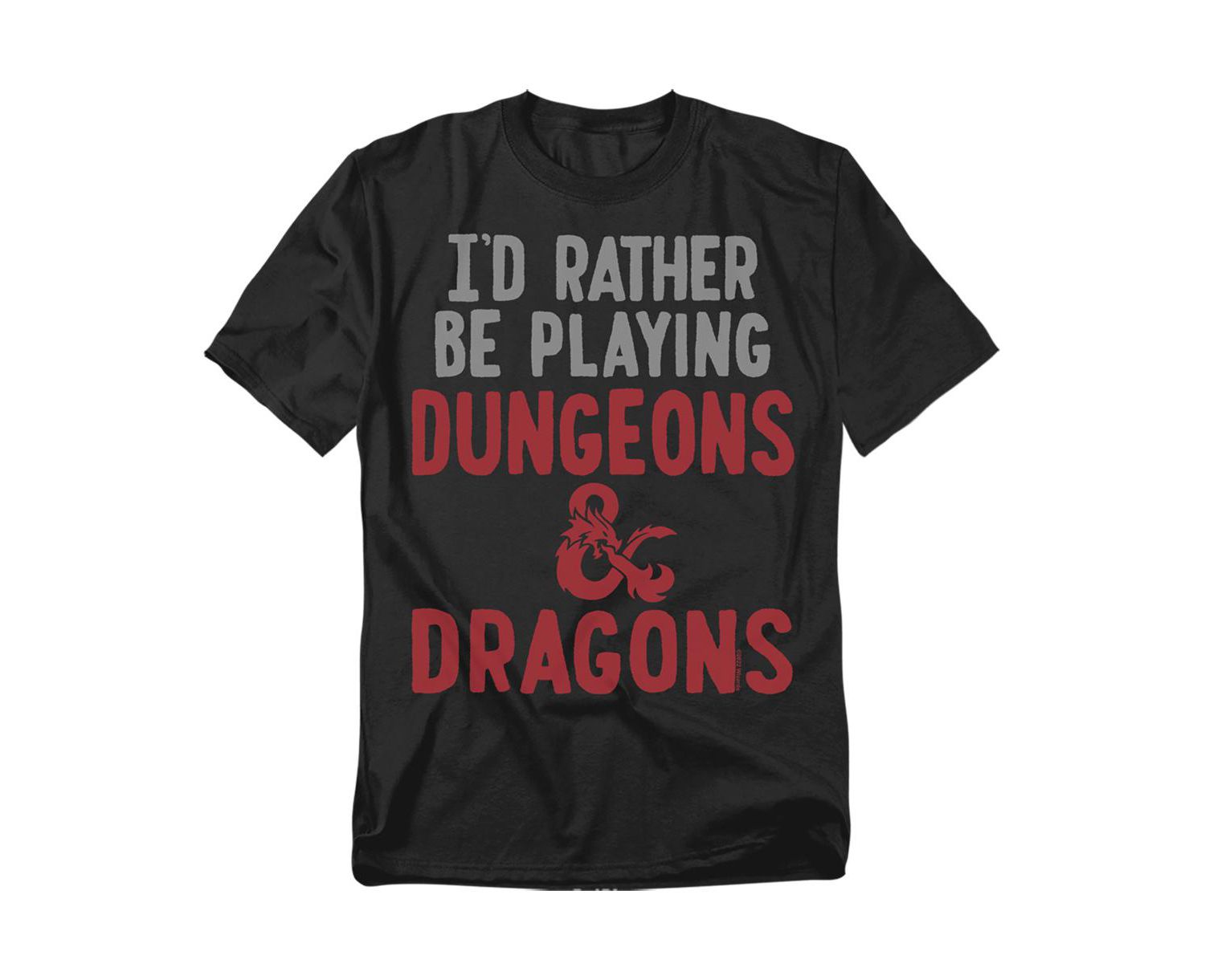 Men's Dungeons And Dragons Rather Be Playing DD T-Shirt