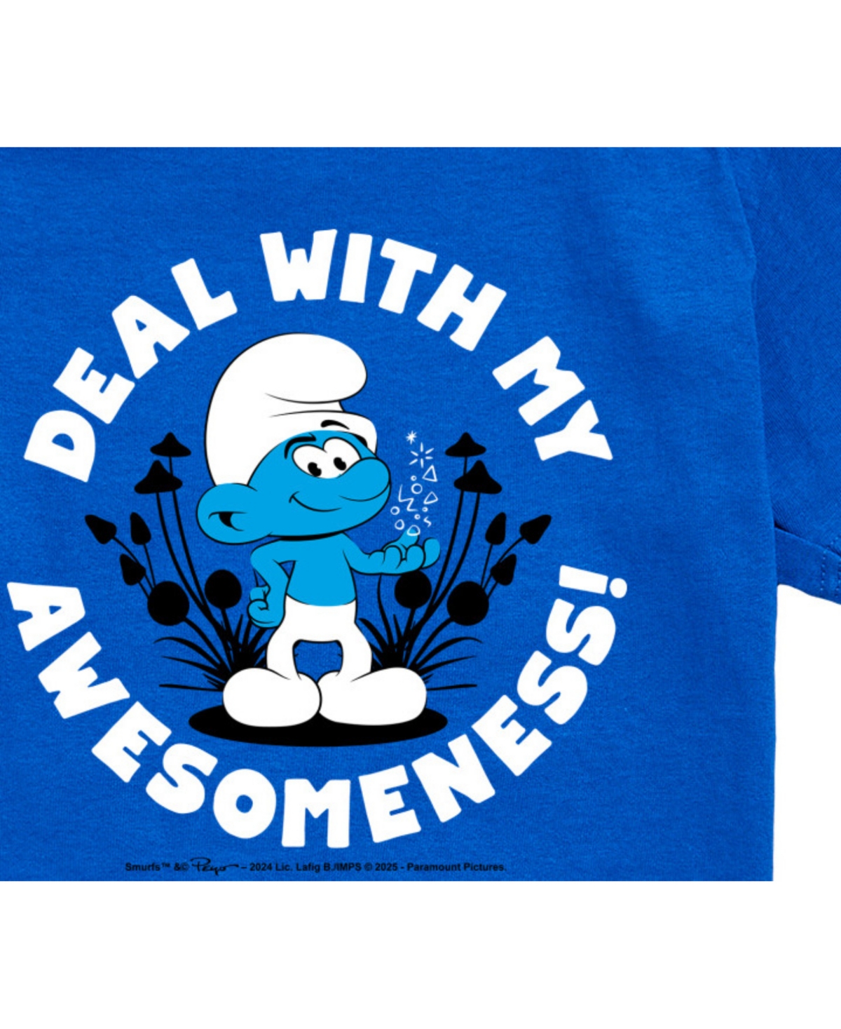 Smurfs Big Boys Awesomeness Graphic T-shirt In Blue