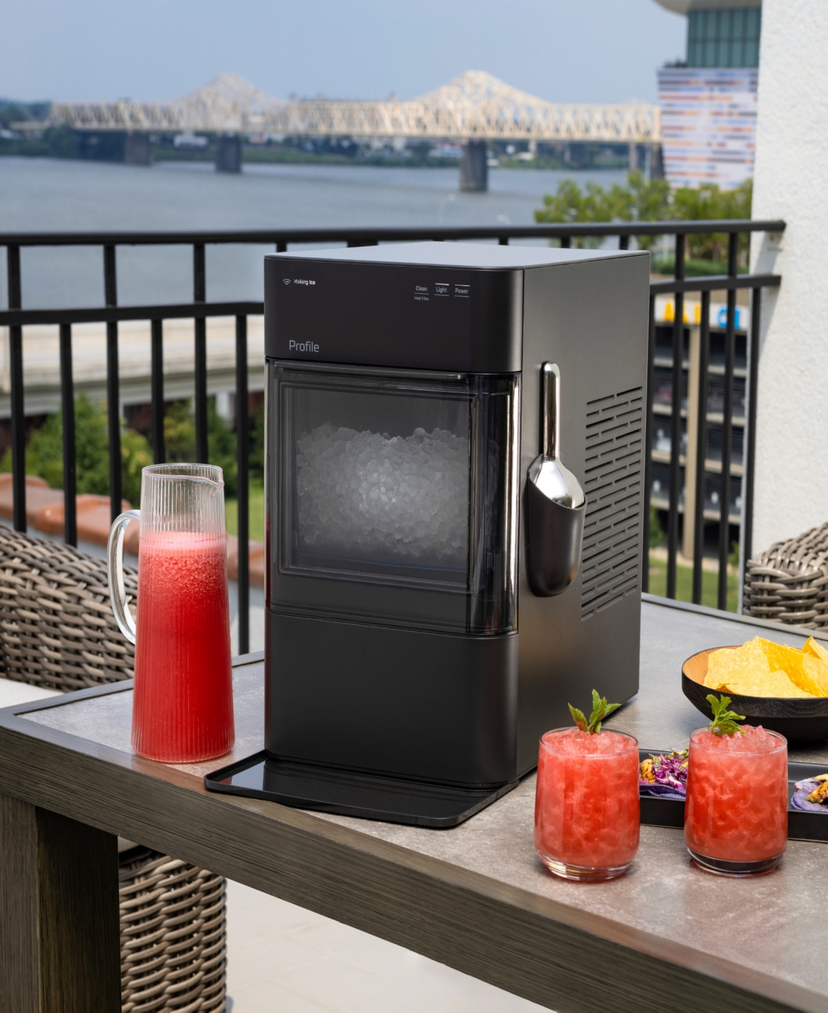 Ge Appliances Profile Opal 2.0 Ultra Nugget Ice Maker In Black
