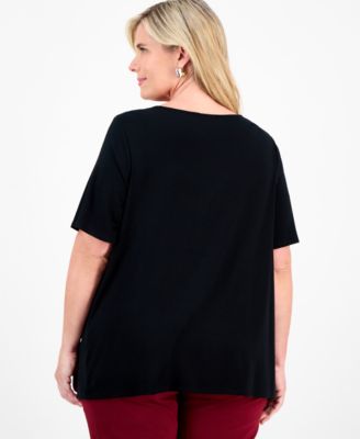 Plus Size Cowlneck Top, Macy's Exclusive