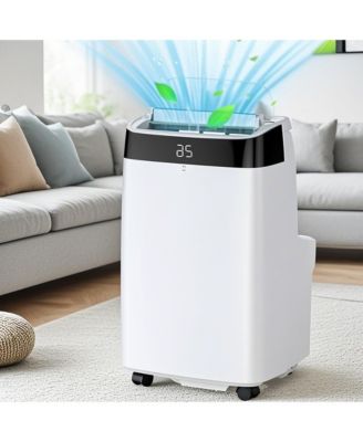 10,000 BTU Portable Air Conditioner - 3-in-1 Cooling, Fan & Dehumidifier, Includes Window Kit, Exhaust Hose, 24H Timer, Cools 450 Sq. Ft