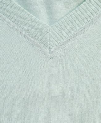 Men's Long-Sleeve V-Neck Merino Sweater, Created for Macy's