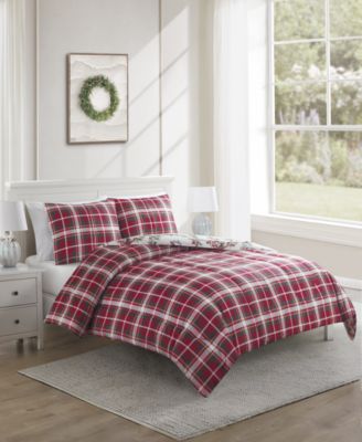 Wreath With Bow Reversible 3-Pc. Comforter Sets