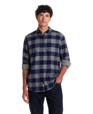 Men's Button Front Flannel Shirt