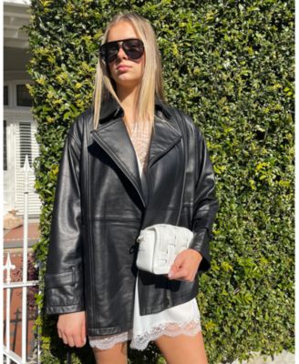 Women's BFF Belted Leather Jacket