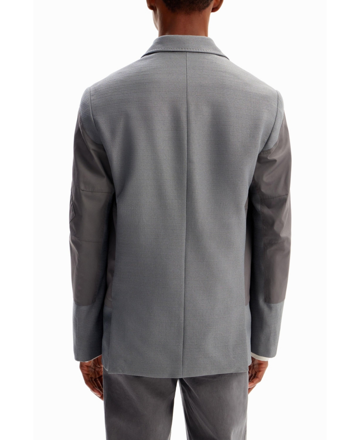 Desigual Men's Hybrid Pockets Blazer In Gray