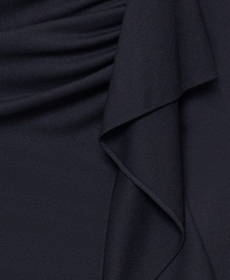 Women's Long Sleeve Side Slit Jersey Dress