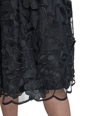 Women's Crew Neck Illusion Midi Dress