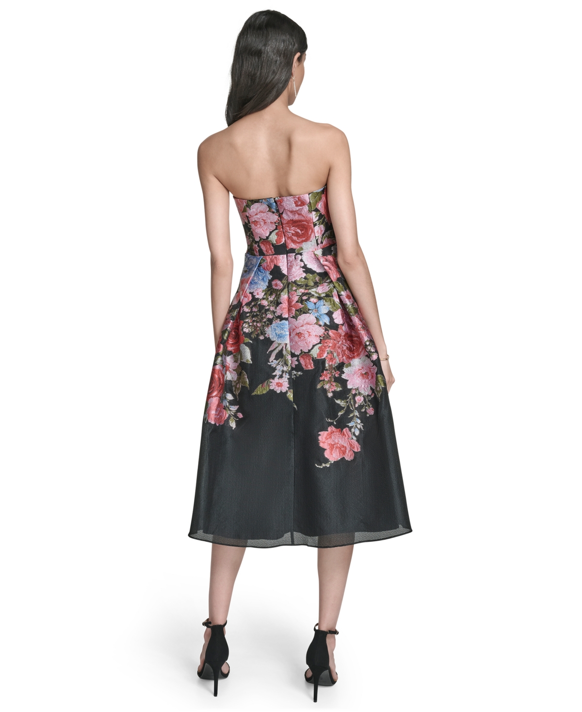 Eliza J Women's Strapless Midi Dress In Multi