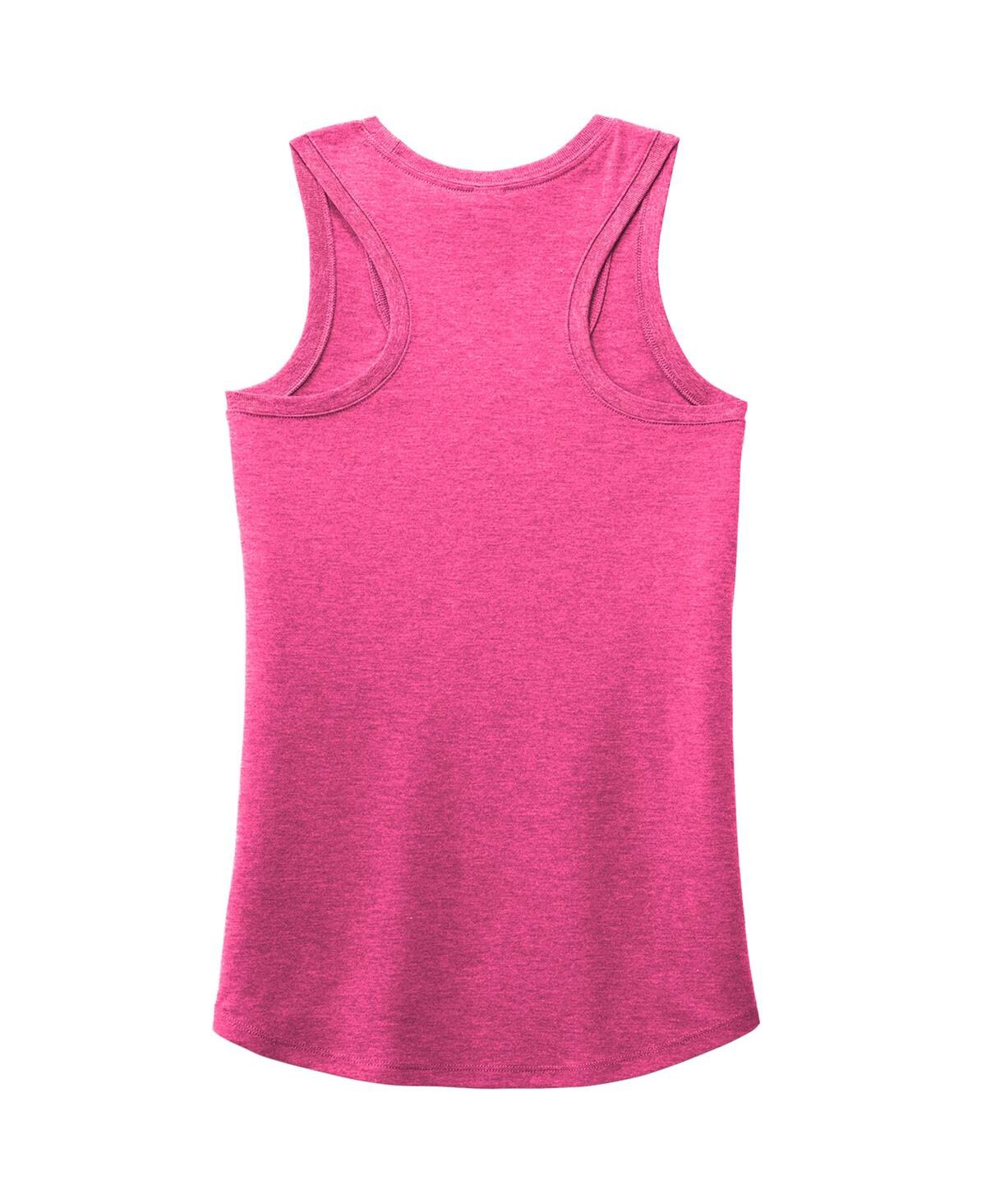 Joe Gibbs Racing Team Collection Women's Pink Denny Hamlin Name Number Racerback Tank Top In Pink