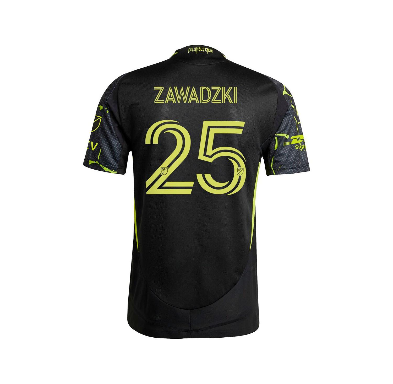 Men's Sean Zawadzki Black Columbus Crew 2025 The Goosebumps Kit Authentic Player Jersey