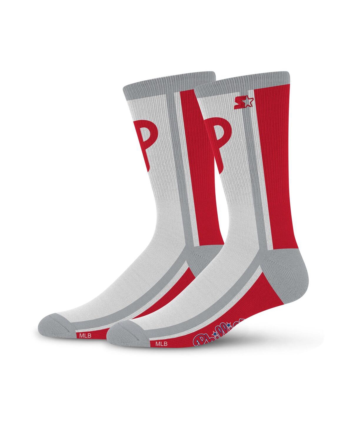 Starter Men's And Women's Philadelphia Phillies Shout Crew Socks In White