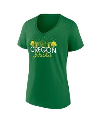 Women's Green Oregon Ducks Fundamentals Region Draw T-Shirt