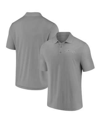 Fanatics - Men's Gray New York Yankees Logo Polo Shirt