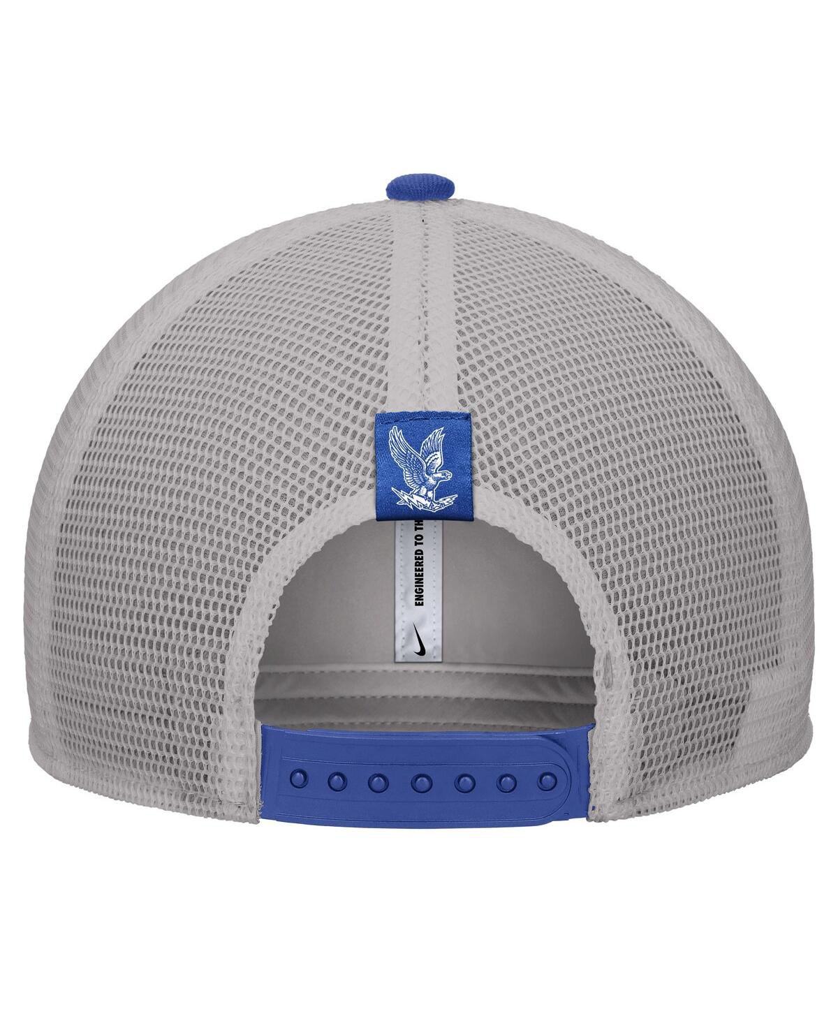 Nike Men's Royal Air Force Falcons Vintage Arch Rise Performance Trucker Adjustable Hat In Blue