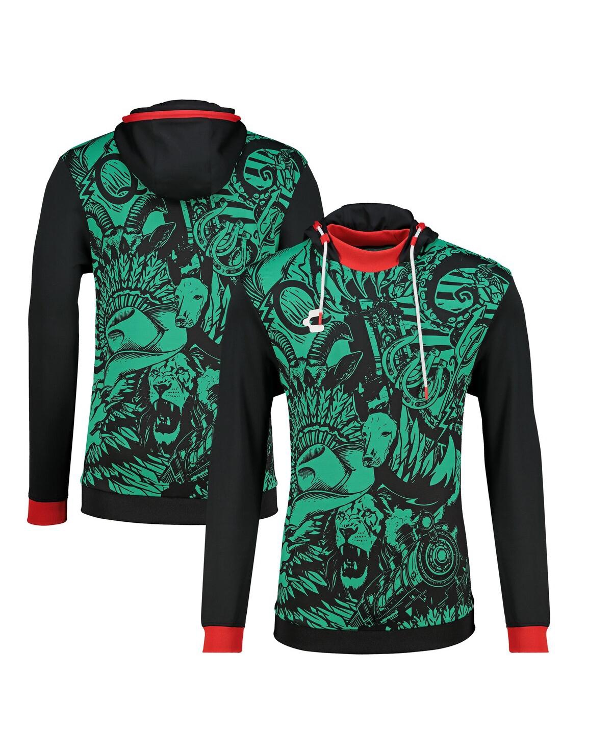 Charly Men's Black/green Liga Mx 2025 Mls All-star Game Pullover Hoodie In Black