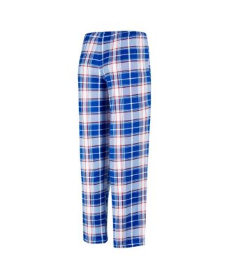 Women's Royal New York Giants Ashford Plaid Knit Pants