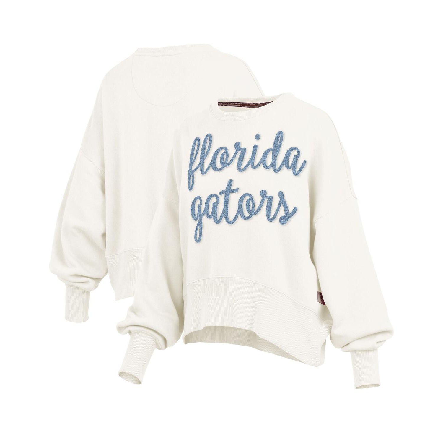 Women's Cream Florida Gators Chelsea Oversized Pullover Sweatshirt