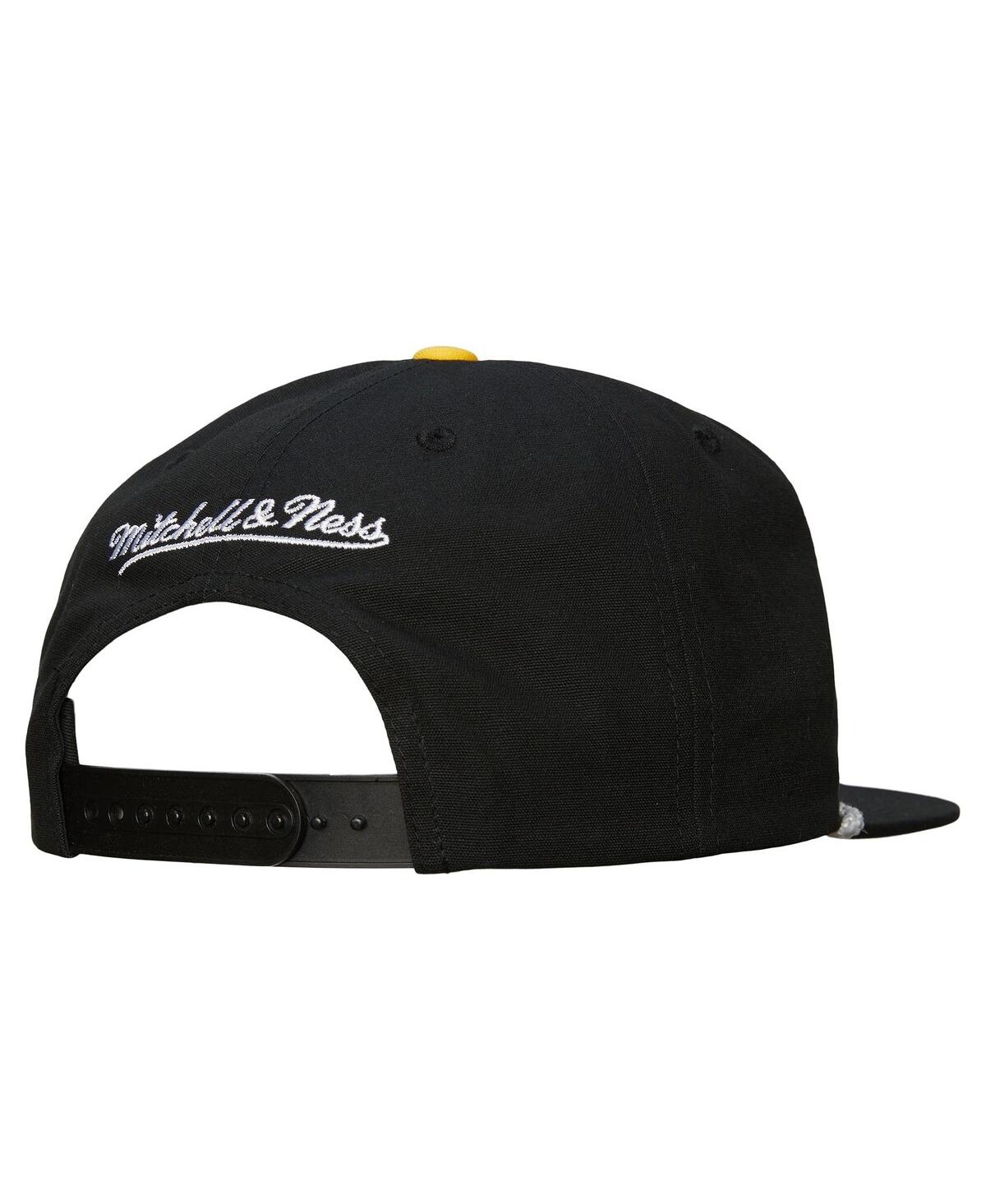 Mitchell & Ness Men's Black Los Angeles Lakers Ascend Deadstock Snapback Hat In Black
