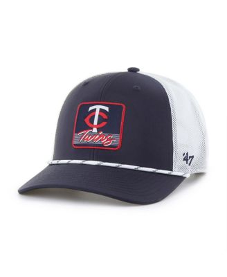 '47 Brand - Men's Navy/White Minnesota Twins Scratch Adjustable Trucker Hat