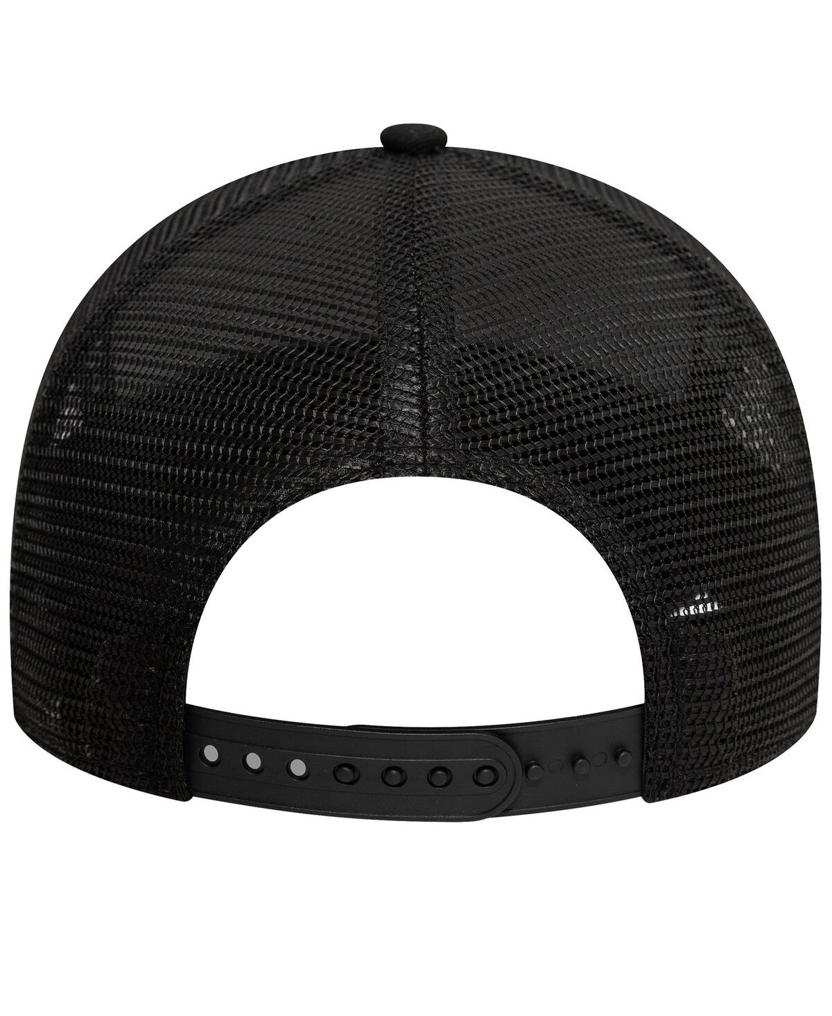 New Era Big Boys And Girls Black Newcastle United Core Trucker Adjustable Hat In Black